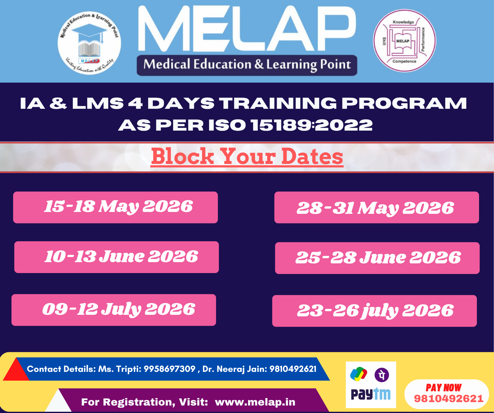 Online ISO 15189:2022 4-day Laboratory Management Systems and Internal Audit Training