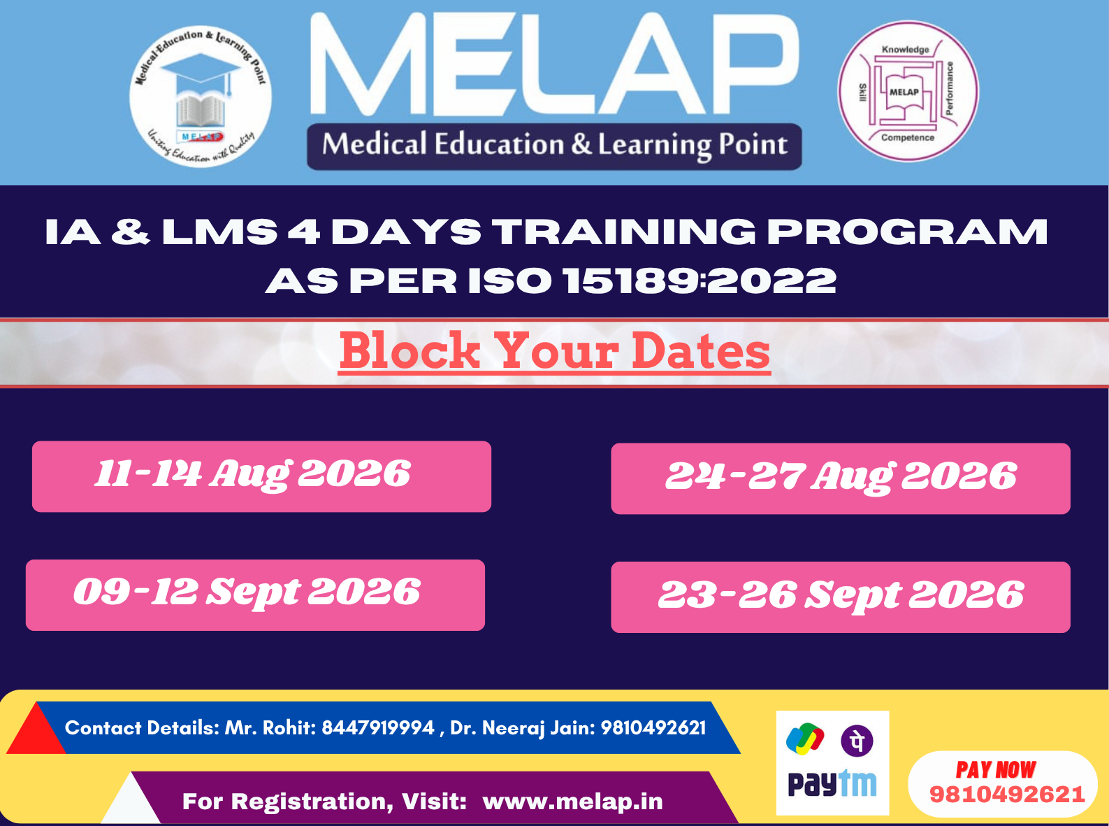 Online ISO 15189:2022 4-day Laboratory Management Systems and Internal Audit Training