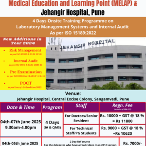 20250604 ISO 15189 4-Day Laboratory Management Systems and Internal Audit Training Programme