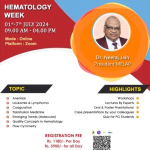 20240701 Hematology week, 01-07 July 2024