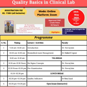 20240525 – Quality Basics in Clinical Lab
