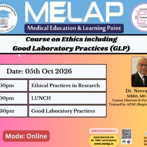 20261005 - Course on Ethics including Good Lab Practices (GLP)