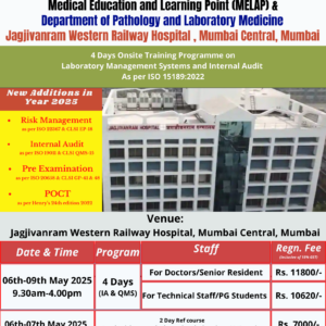 20250506 ISO15189 4-Day Laboratory Management Systems and Internal Audit