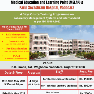 20250515 ISO 15189 4-Day  Laboratory Management Systems and Internal Audit Training Programme