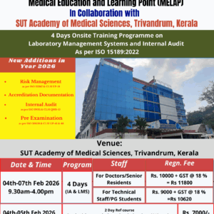 20260204 ISO15189 4-Day Laboratory Management Systems and Internal Audit