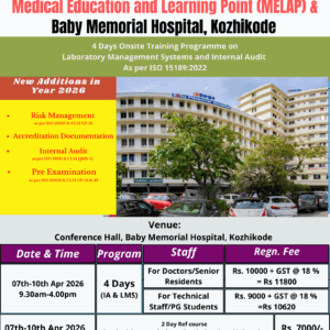 20260407 ISO15189 4-Day Laboratory Management Systems and Internal Audit