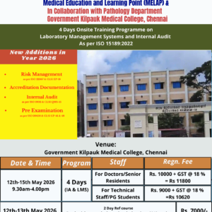 20260512 ISO15189 4-Day Laboratory Management Systems and Internal Audit