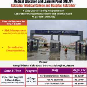 20260825 ISO15189 4-Day Laboratory Management Systems and Internal Audit