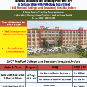 20260922 ISO15189 4-Day Laboratory Management Systems and Internal Audit