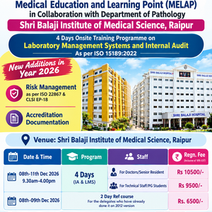 20261208 ISO15189 4-Day Laboratory Management Systems and Internal Audit